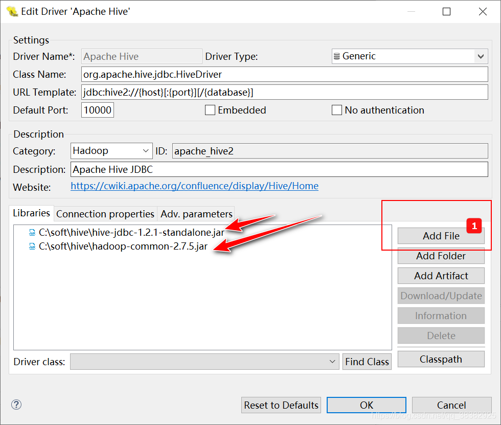 使用Dbeaver远程连接Hive的详细方法 使用Dbeaver远程连接Hive的详细方法