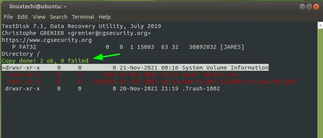 Testdisk-notification-recovery-successful-linux