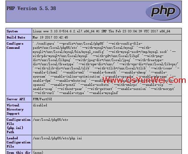 CentOS 7.x编译安装Nginx1.10.3+MySQL5.7.16+PHP5.2 5.3 5.4 5.5 5.6 7.0 7.1多版本全能环境