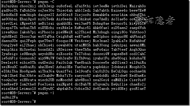 详解Linux下随机生成密码的命令总结 详解Linux下随机生成密码的命令总结
