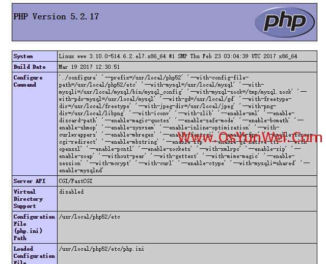 CentOS 7.x编译安装Nginx1.10.3+MySQL5.7.16+PHP5.2 5.3 5.4 5.5 5.6 7.0 7.1多版本全能环境