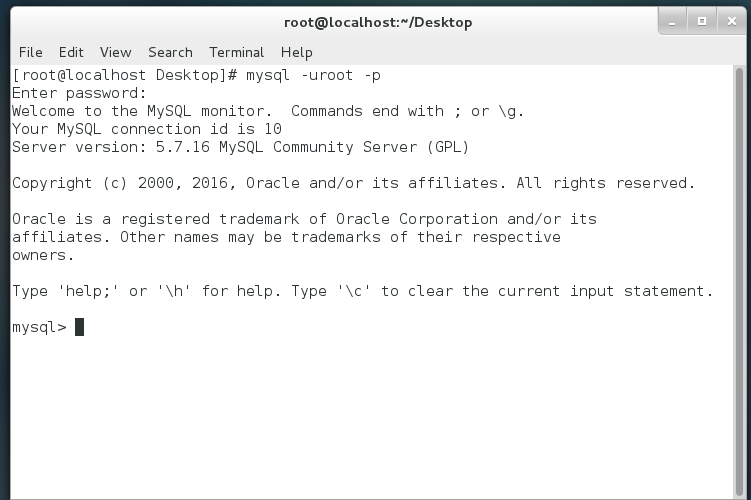 Linux学习第三篇 Centos7安装mysql5.7.16数据库 Linux学习第三篇 Centos7安装mysql5.7.16数据库