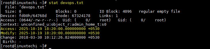 详解在Linux下9个有用的touch命令示例 详解在Linux下9个有用的touch命令示例