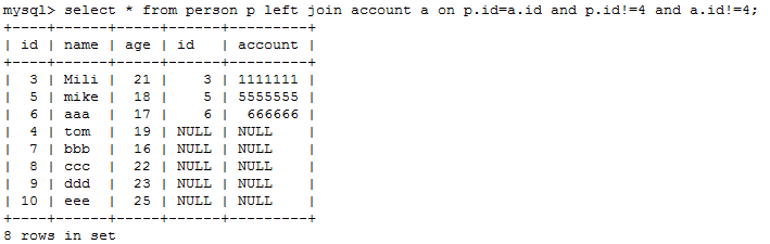 SQL中过滤条件放on和where中的区别详解