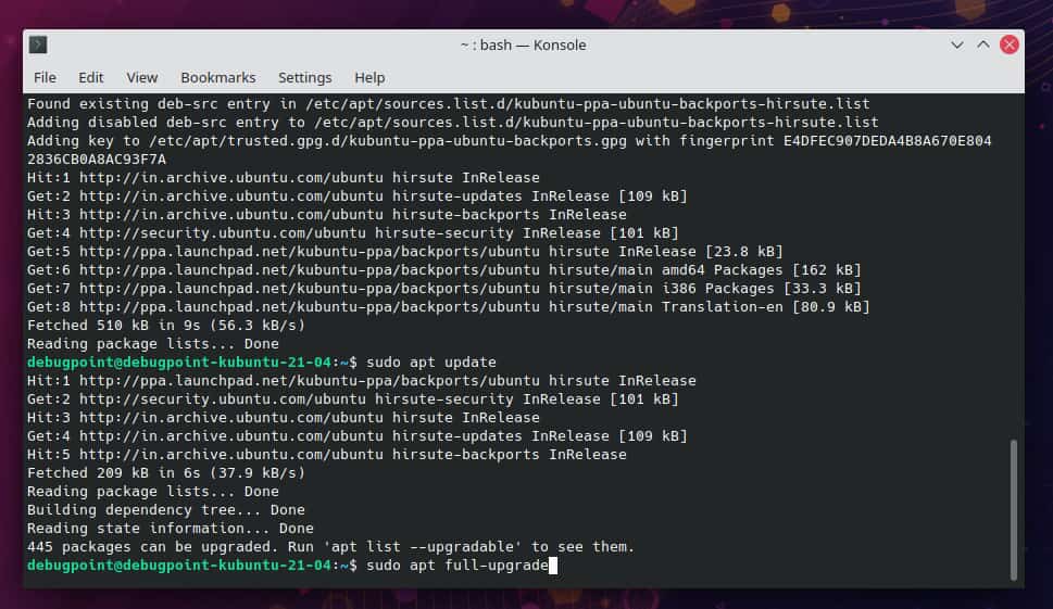 如何在 Kubuntu 21.04 中安装和升级 KDE Plasma 5.22