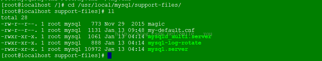 关于Linux安装mysql默认配置文件位置详解