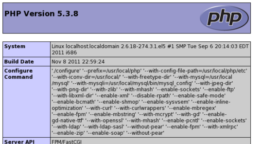 Centos搭建PHP5.3.8+Nginx1.0.9+Mysql5.5.17详细配置 Centos搭建PHP5.3.8+Nginx1.0.9+Mysql5.5.17详细配置