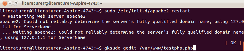 #实践笔记#Ubuntu配置Apache+PHP+MySQL