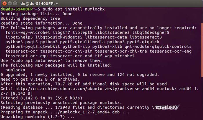 ubuntu17.04怎么设置开机自动启动小键盘? ubuntu17.04怎么设置开机自动启动小键盘?