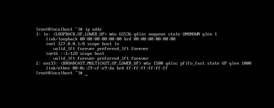 虚拟机里Centos7的IP地址查看方法