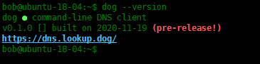 Dog-用于DNS查询的命令行工具