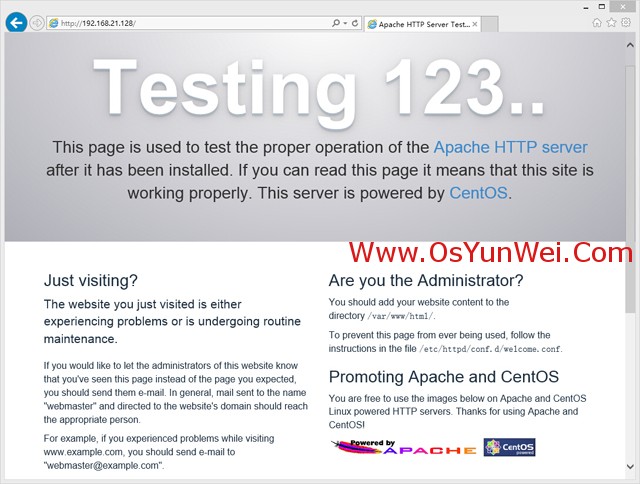 CentOS 7.0服务器安装配置LAMP服务器(Apache+PHP+MariaDB)