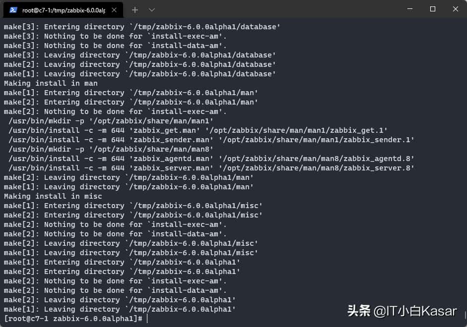 CentOS7源码编译安装Zabbix 6.0alpha1