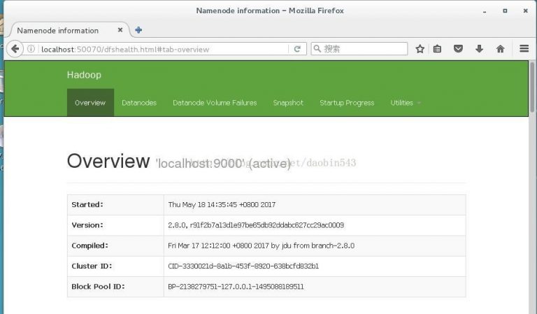 Linux中Centos7搭建Hadoop服务步骤