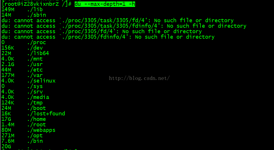 CentOS 出现no space left on device错误解决办法 CentOS 出现no space left on device错误解决办法