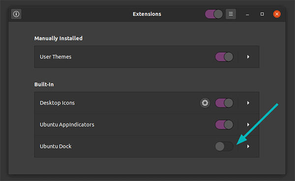 如何在Ubuntu 20.04上禁用坞站（dock）