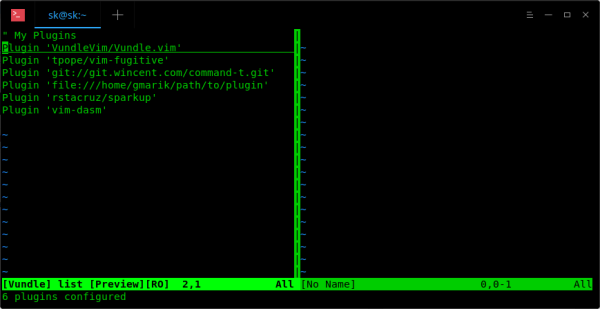 在Linux中使用Vundle管理Vim插件的方法