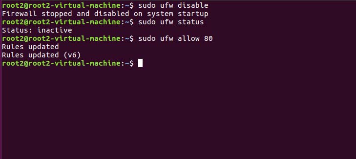 Ubuntu防火墙怎么关闭或打开?