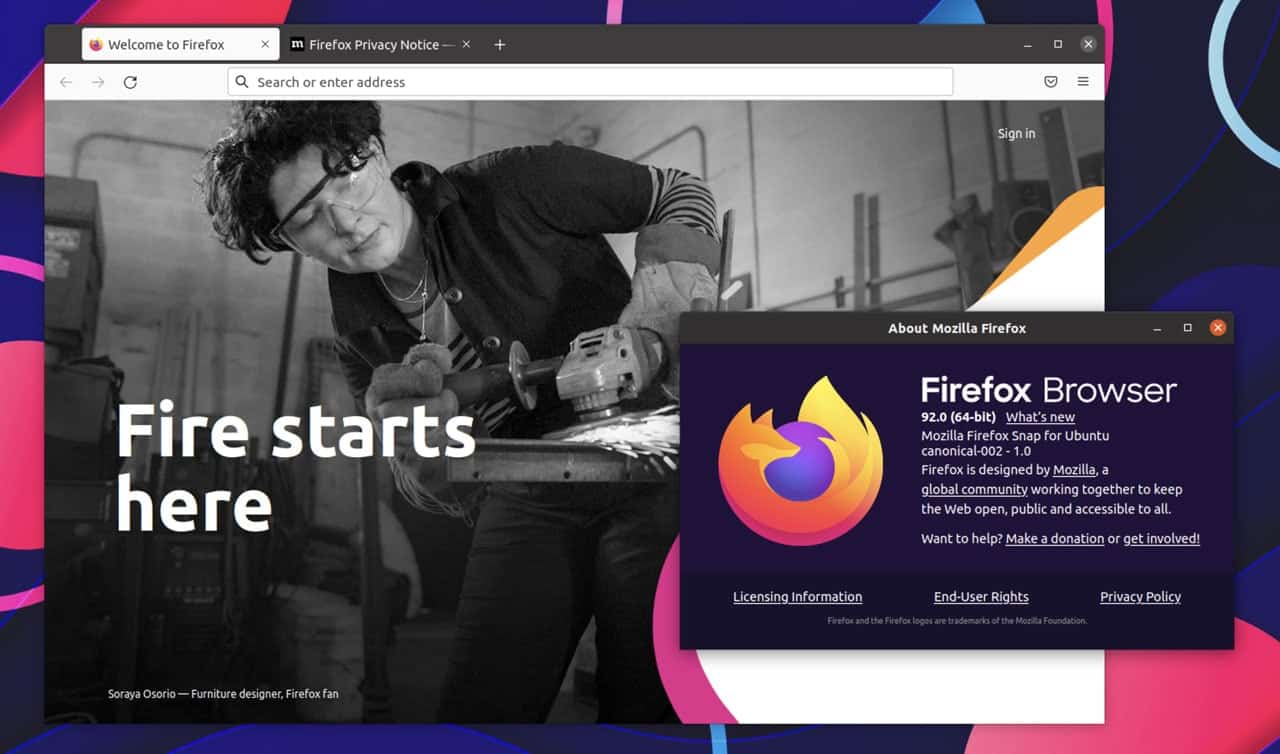 Ubuntu 21.10 将默认使用 Snap 版本的 Firefox