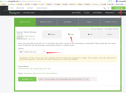 CentOS 安装 Mongodb详解（在线和离线）
