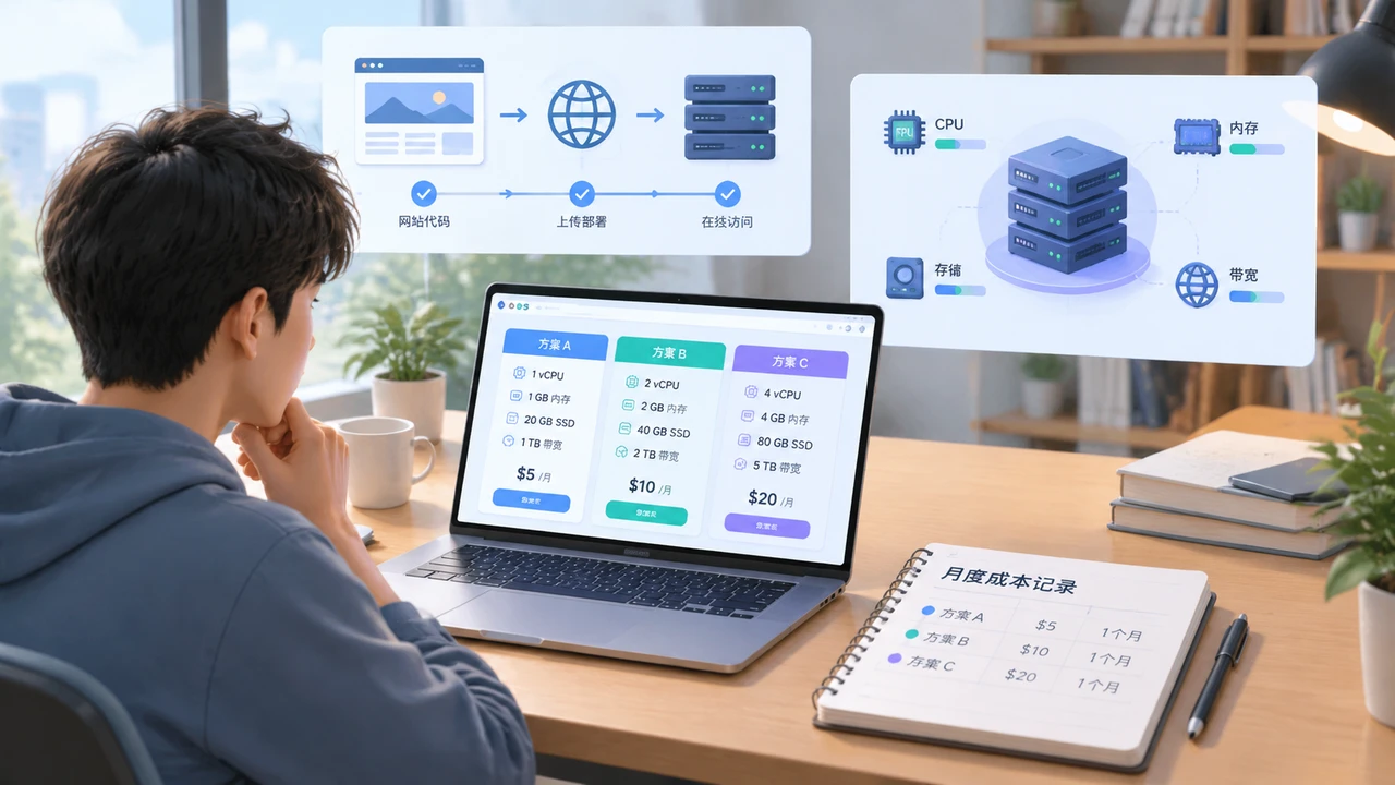 比较入门VPS预算与基础需求
